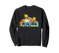 The Simpsons Homer and Bart Sandwich Pop Art Couch Gag Sweatshirt