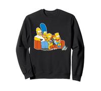 The Simpsons Homer Marge Maggie Bart Lisa Simpson Canapé Sweatshirt