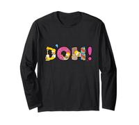 The Simpsons Homer Simpson Beer and Donuts Letters D’OH! Manche Longue