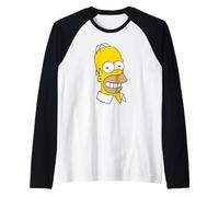 The Simpsons Homer Simpson Big Face Costume Manche Raglan