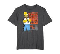 The Simpsons Homer Simpson Just an Ordinary Blue Collar Slob T-Shirt, Homme Grandes Tailles, Chiné Foncé, 5X Tall