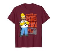 The Simpsons Homer Simpson Just an Ordinary Blue Collar Slob T-Shirt, Homme, Marron, XXL