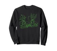 The Simpsons Kang and Kodos Space Rave Alien Party Music DJs Sweatshirt