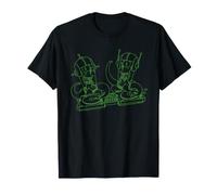 The Simpsons Kang and Kodos Space Rave Alien Party Music DJs T-Shirt