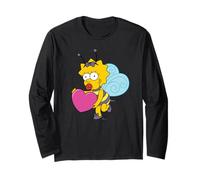 The Simpsons Maggie Simpson Cute Heart Bee Valentine’s Day Manche Longue