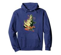 The Simpsons Treehouse of Horror Homerzilla Terror Sweat à Capuche, Unisexe pour Adultes, Bleu Marine, XL