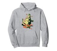 The Simpsons Treehouse of Horror Homerzilla Terror Sweat à Capuche, Unisexe pour Adultes, Gris Chiné, XXL