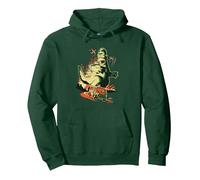 The Simpsons Treehouse of Horror Homerzilla Terror Sweat à Capuche, Unisexe pour Adultes, Vert Forêt, S