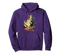 The Simpsons Treehouse of Horror Homerzilla Terror Sweat à Capuche, Unisexe pour Adultes, Violet, L