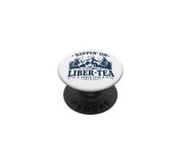 Thé Sippin on Liber Teacher History Teacher PopSockets PopGrip Adhésif