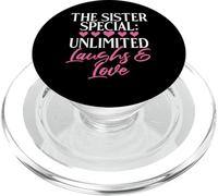 The Sister Special : Unlimited Laughs & Love Sister PopSockets PopGrip pour MagSafe