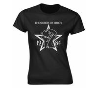 The Sisters of Mercy 1984 Logo Femme/Noir/T-shirt/Classic/Tee/Cadeau, Noir , XL
