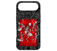 The Skater Tarot Card Skateboard Squelettes Occultes Rouge Coque pour iPhone Air
