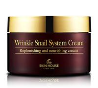 THE SKIN HOUSE since 1979 Crème anti-rides système d'escargot (3,38 onces liquides / 100 ml), anti-rides, anti-âge, crème hydratante à l'escargot, élasticité de la peau, crème de nuit pour le visage