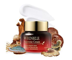 The Skin House Wrinkle Supreme Cream 50 ml Crème anti-âge pour le visage avec racine de ginseng et extraits de champignons assortis The Skin House Wrinkle Supreme Cream, 1,7 oz
