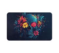 The Skull Flower Is Dark BlackSupernatural Symbols Black Printing 1 pièce Quick Dry Peach Skin Velvet Serviette de plage surdimensionnée 140 x 70 cm pour adultes, serviette super absorbante