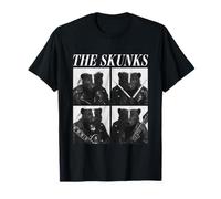 The Skunks Rocker Funny Animals Rock Music Emo Punk Band T-Shirt