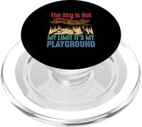 The Sky is Not My Limit It is My Playground Pilot Avion PopSockets PopGrip pour MagSafe