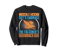 The Sky's Embrace The Falconer's Grace Falconry Sweatshirt
