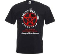 The Slaughtered Lamb Darts Team-an American Werewolf in London 80s Movie T-Shirt Manches Courtes(X-Large)