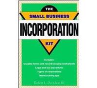The Small Business Incorporation Kit Robert L. Davidson (Auteur)