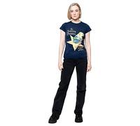 The Smashing Pumpkins T Shirt Mellon Collie Officiel Femme Skinny Fit Navy Bleu Size S