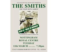 The Smiths #1 Affiche vintage rare groupe rock concert tour, musique - A4, A3, A2 - Impressions de qualité (non encadrées, A4)