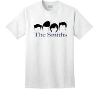 The Smiths Custom Logo T-Shirt Retro Band 80'S Rock Post Punk Wave Morrissey White Manches Courtes(XX-Large)