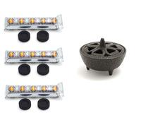 The Smudge Stick Shop - Lot de 3 tubes de 10 pastilles de charbon pour brûleurs à résine et encens