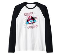 The Smurfs 4th of July Papa Smurf Uncle Sam USA Cartoon Manche Raglan