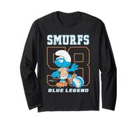 The Smurfs #58 Blue Legend Soccer Jersey Design Cartoon Manche Longue