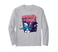 The Smurfs Afraid of the Dark Halloween Retro Cartoon Manche Longue