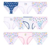 The Smurfs Amazon Exclusive 100% Combed Cotton Underwear Panties Available in Sizes 4, 6, & 8 Slips, Lot de 10, 4 Fille