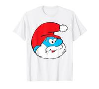 The Smurfs Classic Papa Smurf Santa Christmas Hat T-Shirt