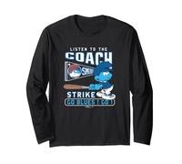 The Smurfs Coach Strike Go Blues Baseball Manche Longue