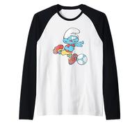 The Smurfs Football Smurf Manche Raglan