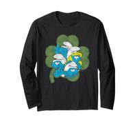 The Smurfs Four Leaf Clover Cast St. Patrick's Day Cartoon Manche Longue
