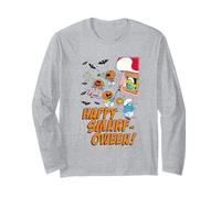 The Smurfs Happy Smurf-oween Halloween Pumpkin Retro Cartoon Manche Longue
