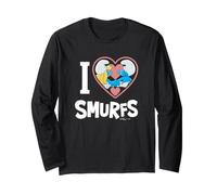 The Smurfs I Love Smurfs Valentine's Day Manche Longue