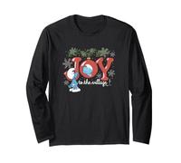 The Smurfs Joy to The Village Smurf Christmas Manche Longue