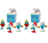 The Smurfs Les Schtroumpfs, 1 Figurine 7,5 cm, 6 modèles à Collectionner, Modèle aléatoire, Jouets pour Enfants à partir de 3 Ans, PUF22 (Lot de 2)