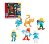 The Smurfs Les Schtroumpfs, Coffret 6 Figurines 5,5 cm, Dont 1 Figurine Exclusive Azraël, pour Les Enfants dès 3 Ans, PUF141