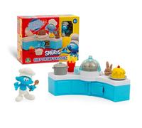 The Smurfs Les Schtroumpfs, Coffret avec Fonctions, et 1 Figurine Exclusive 5,5 cm et Accessoires, Modèle Schtroumpf Cuisinier dans sa Cuisine , Jouets pour Enfants à partir de 3 Ans, PUF181