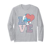 The Smurfs Love Smurf Valentine's Day Manche Longue