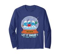 The Smurfs Merry Christmas Let It Smurf Manche Longue