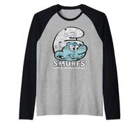 The Smurfs Movie Bringing Happiness Comic Book Pattern Manche Raglan