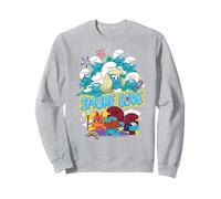 The Smurfs Movie Smurf Love Group Shot Sweatshirt