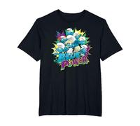 The Smurfs Movie Village Blue Power Smurfette T-Shirt, Homme Grandes Tailles, Noir, 2X Tall