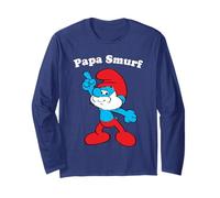 The Smurfs Papa Smurf Strike a Pose Dad Manche Longue