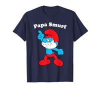 The Smurfs Papa Smurf Strike a Pose Dad T-Shirt
